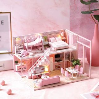 Kèm Mica - Mô hình nhà gỗ búp bê Dollhouse DIY - L027 Meeting your Sweet