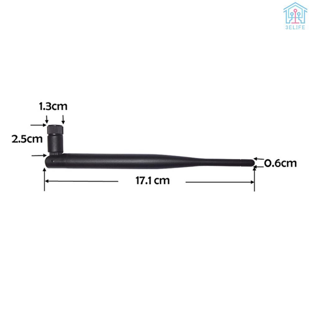 【E&amp;V】2.4GHz 5dBi WiFi Antenna Aerial w/ RP-SMA Male Connector &amp; 21cm SMA Adapter Cable for Wireless Router WiFi Adapter STB Modem Pool