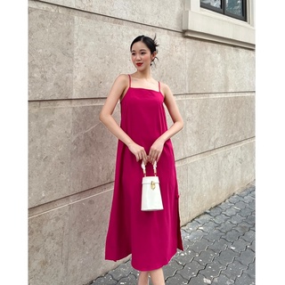 Olv - đầm fuchsia straps dress