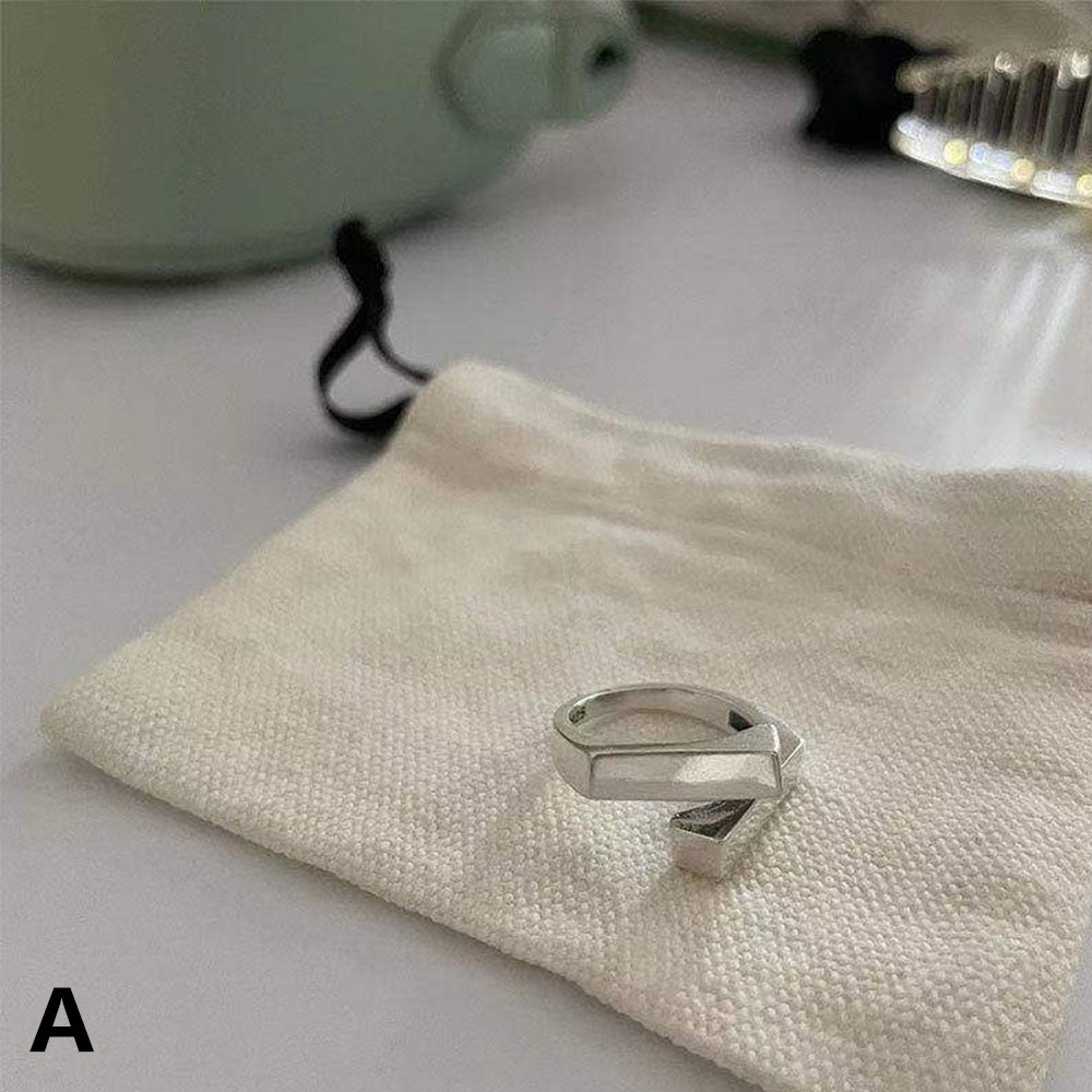 Nhẫn Đeo Ngón Trỏ Dạng Mở Họa Tiết Hình Học Đơn Giản Phong Cách Hàn Quốc Thời Trang Cho Nữ