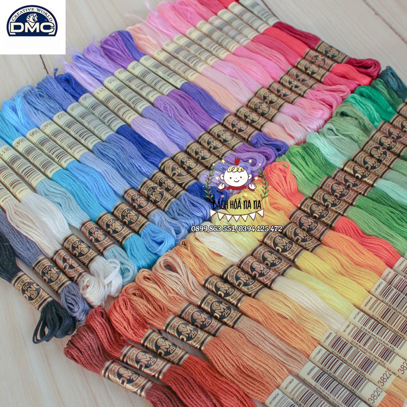 Chỉ thêu DMC Pháp  Bách hóa Na Na Handmade DIY Thêu Tay
