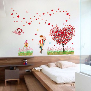 Sticker dán tường, Decal dán tường phòng ngủ, phòng cưới Tranh Couple mẫu số 2 - Amy Wall Stickers