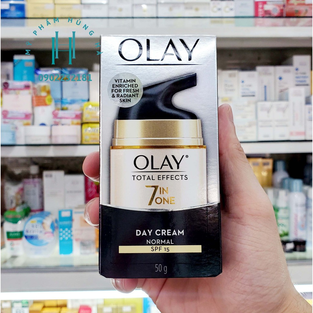 Olay, kem dưỡng da, Olay Total Effects 7 In One Day Cream Normal Spf 15, ngừa 7 dấu hiệu lão hóa ban ngày 50ml