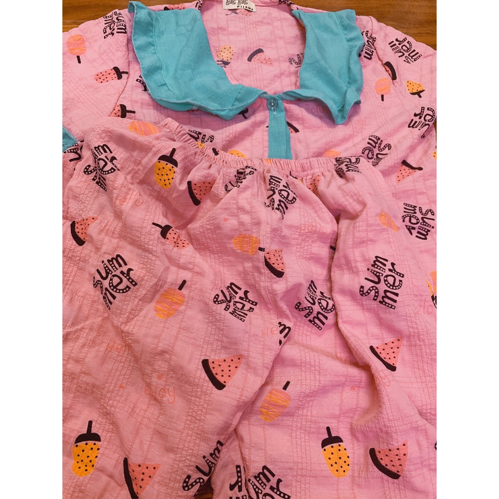 Đồ Bộ pijama Đũi Tiểu Thư- form ĐÙI 40-60kg