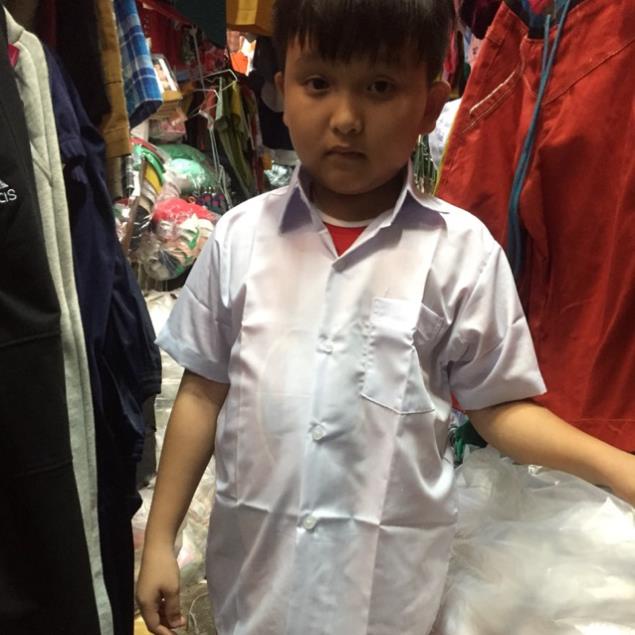 Free ship  Áo sơ mi trắng học sinh cấp 1