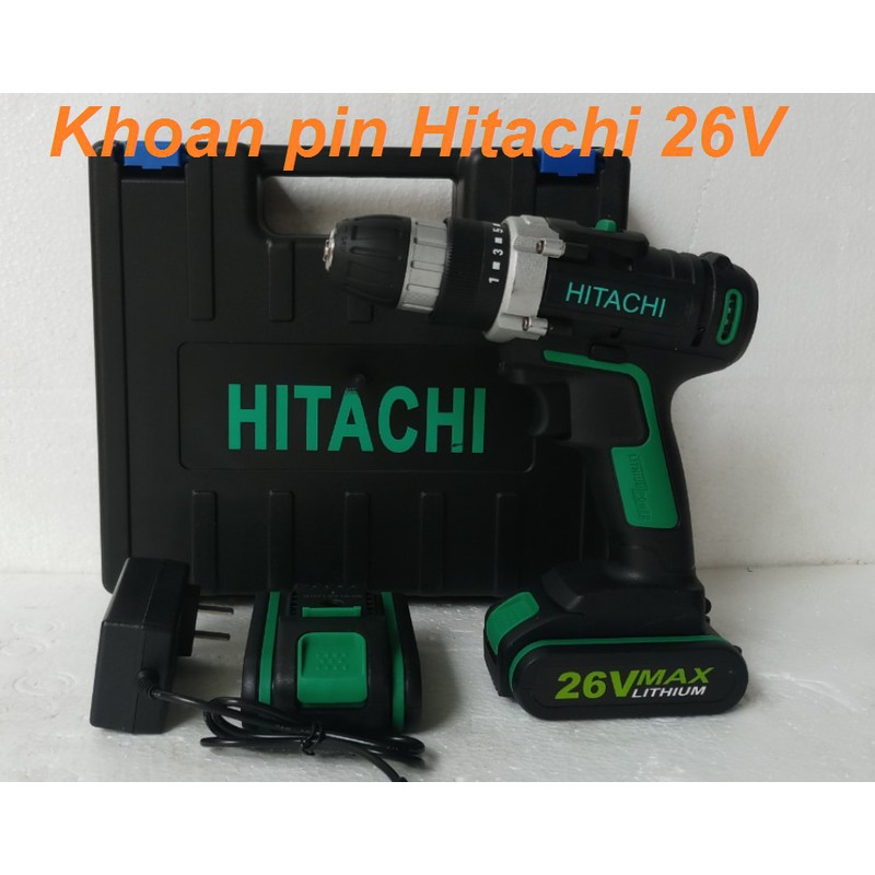 Máy khoan pin HITACHI 26V