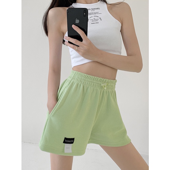 Quần ngắn ống rộng Trọng Lượng Nhẹ Thời Trang Mùa Hè 2022 Phong Cách Hàn Quốc Cho Nữ