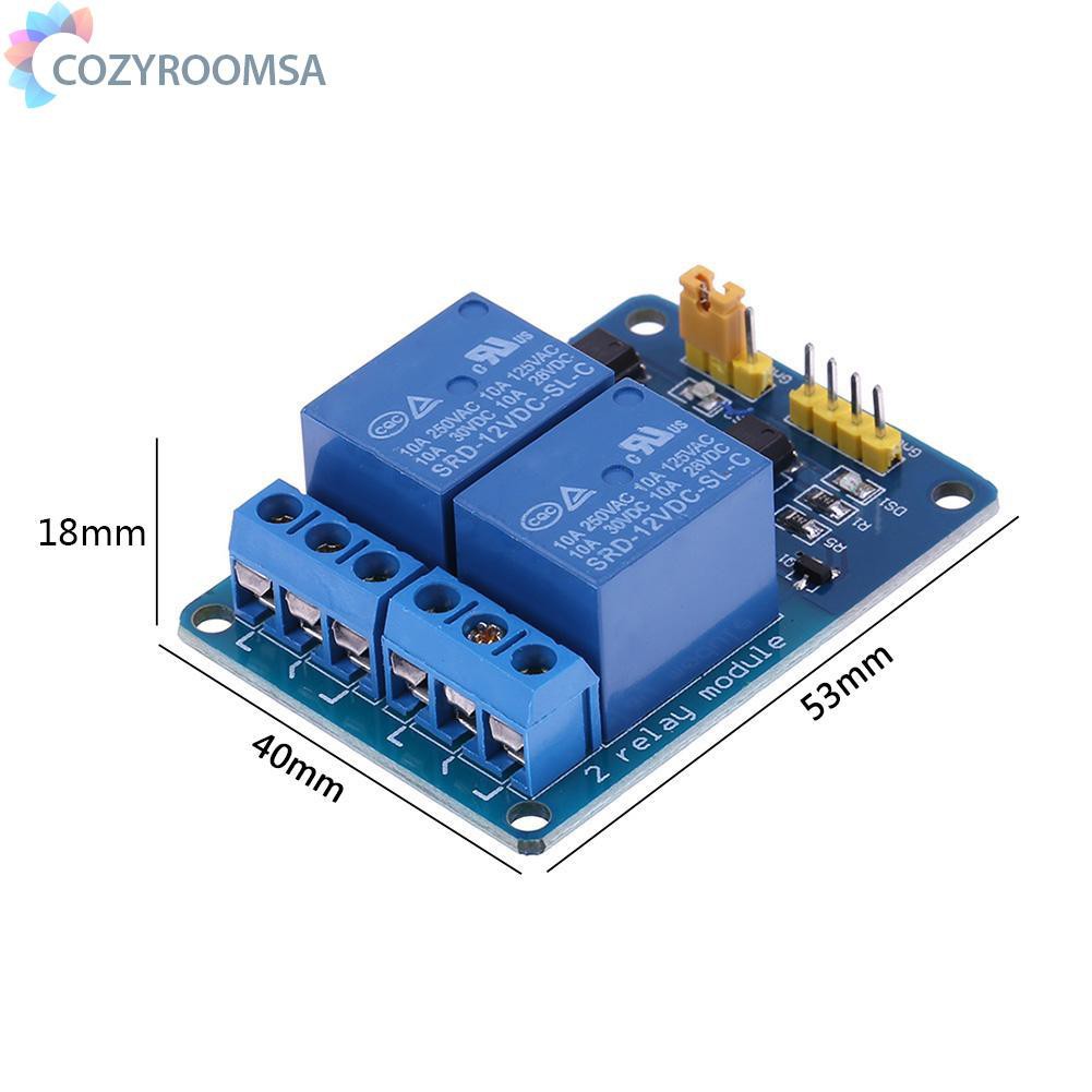 Mô Đun Rơ Le 2ch 12v Kèm Bộ Cách Nhiệt