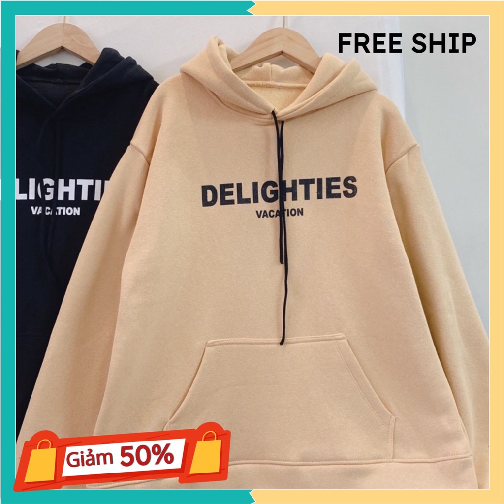 Áo hoodie nam nữ phong cách oversize nỉ siêu đẹp vải dày form rộng DELIG Unisex hot | WebRaoVat - webraovat.net.vn