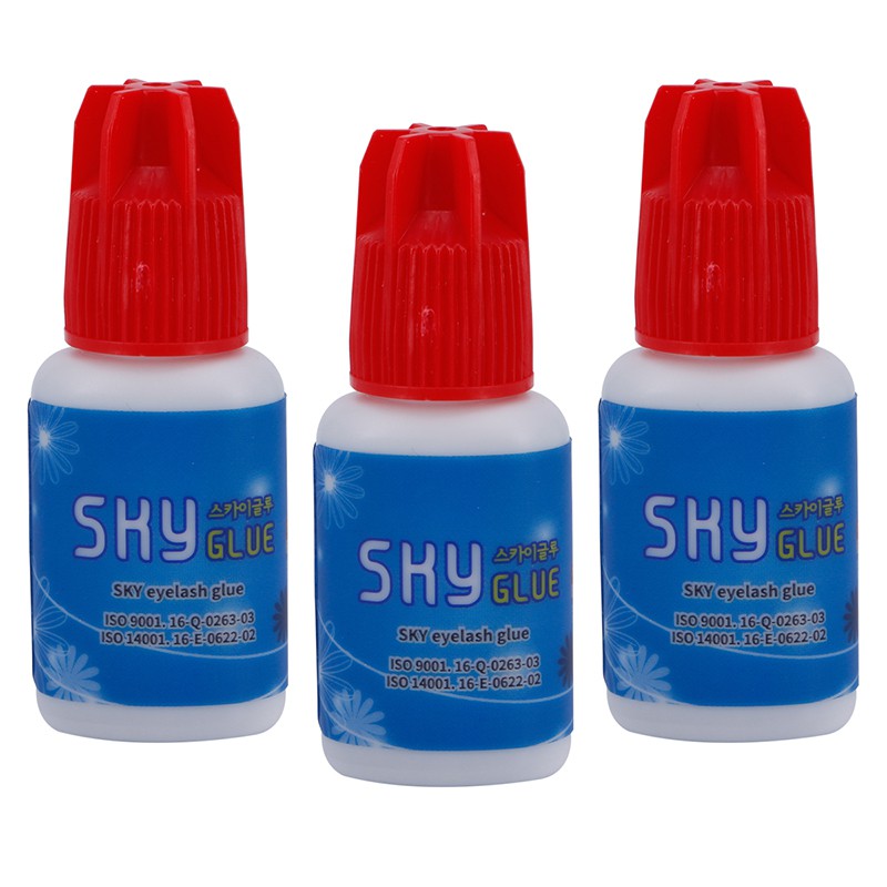 Korean Original Packaging 5ml Sky Glue Quick-drying Eyelash Glue for Eyelash Extensions MSDS Adhesive Imported From Korea Authentic Sky Glue