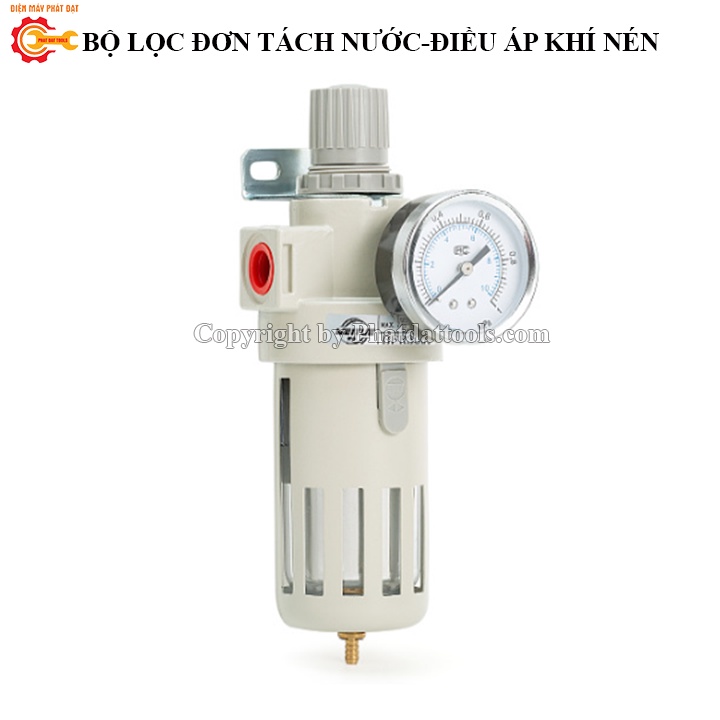 Bộ Lọc Tách Nước Khí Nén Đa Năng Kèm Van Điều Áp-Lọc Đơn,Lọc Đôi Kèm Bình Châm Dầu Tiện Dụng