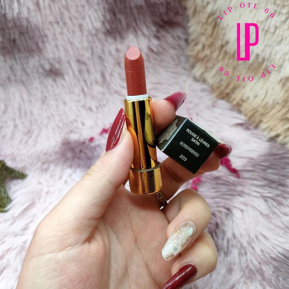 Son Gucci Rouge À Lèvres Satin Lipstick minisize 1.3g son lì pha dưỡng siêu mịn mượt | BigBuy360 - bigbuy360.vn