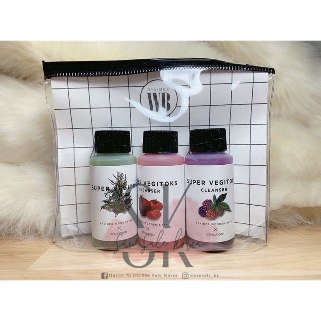 [Trả ORDER] Sữa rửa mặt rau củ Mini Set