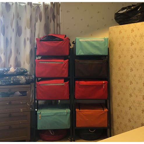 KỆ ĐA NĂNG IKEA LERBERG màu Trắng + Xám lớn