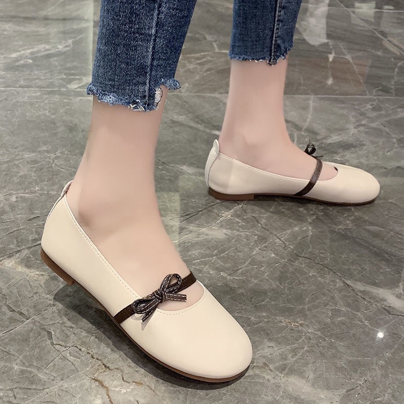 Giày Búp Bê Đế Mềm Mũi Tròn Thời Trang Dành Cho Nữ