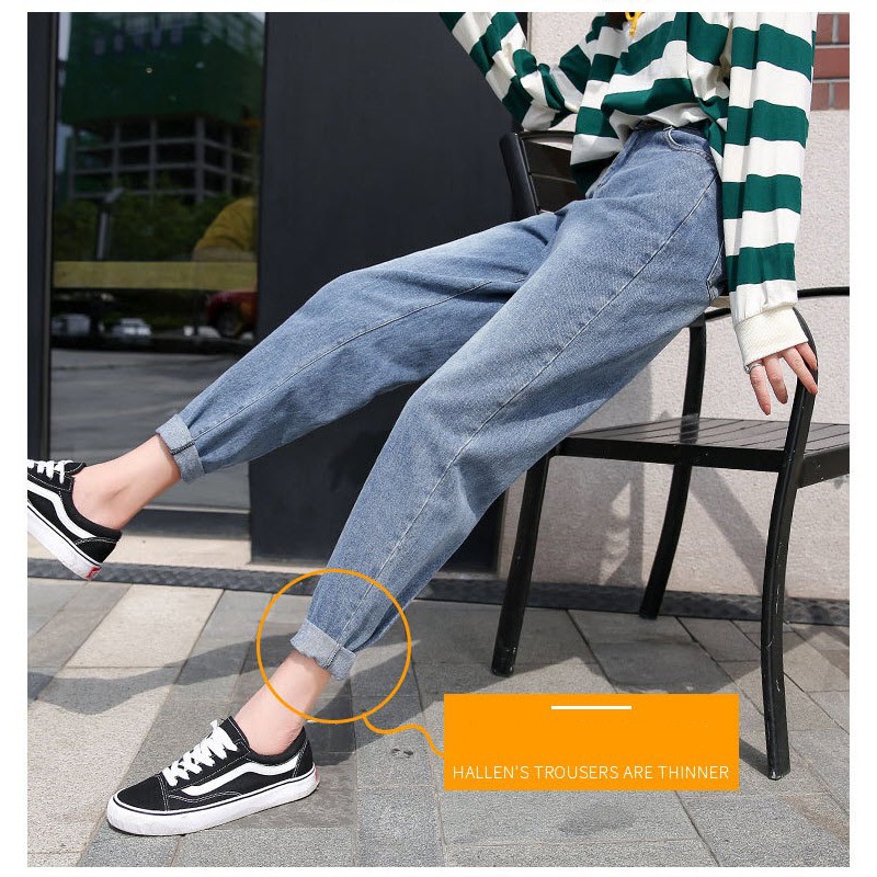 Quần Jean Baggy nữ cạp chun sau lưng thời trang cá tính - Hàng cao cấp | BigBuy360 - bigbuy360.vn