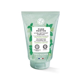 Gel rửa mặt Yves Rocher Pure Menthe Cleansing Gel 125ml Làm sạch hoàn hảo, thanh lọc nhẹ nhàng