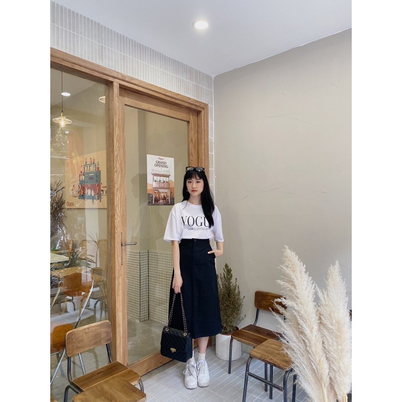 [Mã WASKT304 giảm 15% tối đa 30K đơn 99K] ÁO PHÔNG CHỮ VOGUE DÁNG RỘNG 265 ( ẢNH THẬT + CLIP CHẤT ÁO ) | BigBuy360 - bigbuy360.vn