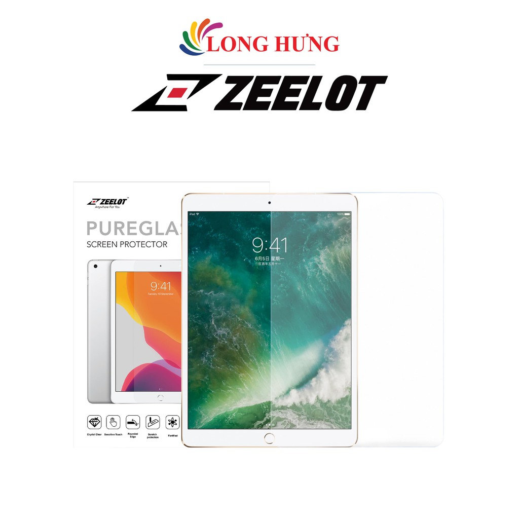 Dán màn hình cường lực chống vân tay Zeelot iPad 7.9"/9.7"/10.2"/10.5"/10.9"/11"/12.9" - Hàng chính hãng