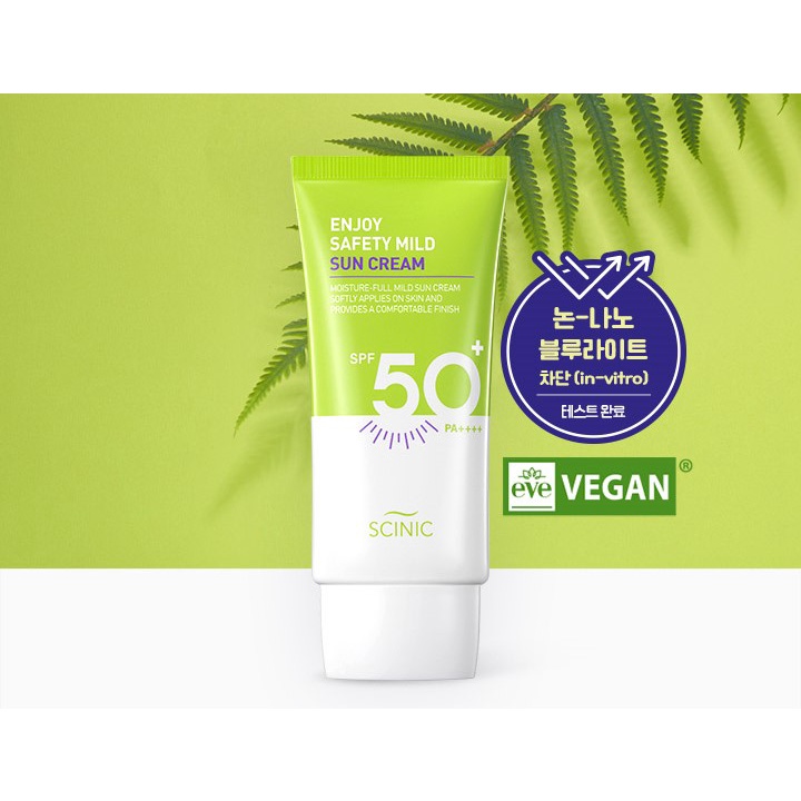 Kem chống nắng SCINIC enjoy super mild sun essence enjoy safety mild perfect daily sun cream 50ml chống nước