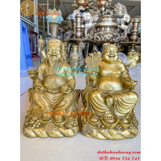 Thần Tài-Thổ Địa-Bằng Đồng (2 Tượng)