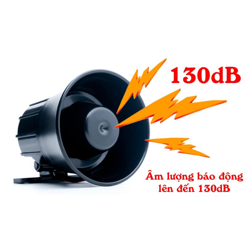 CÒI HÚ CÓ 2 NGUỒN ĐIỆN ÁP 12V/220V C-628 - Tiếng Hú Lớn 135dB - Dùng cho báo động báo cháy, còi hú âm lượng lớn C-628