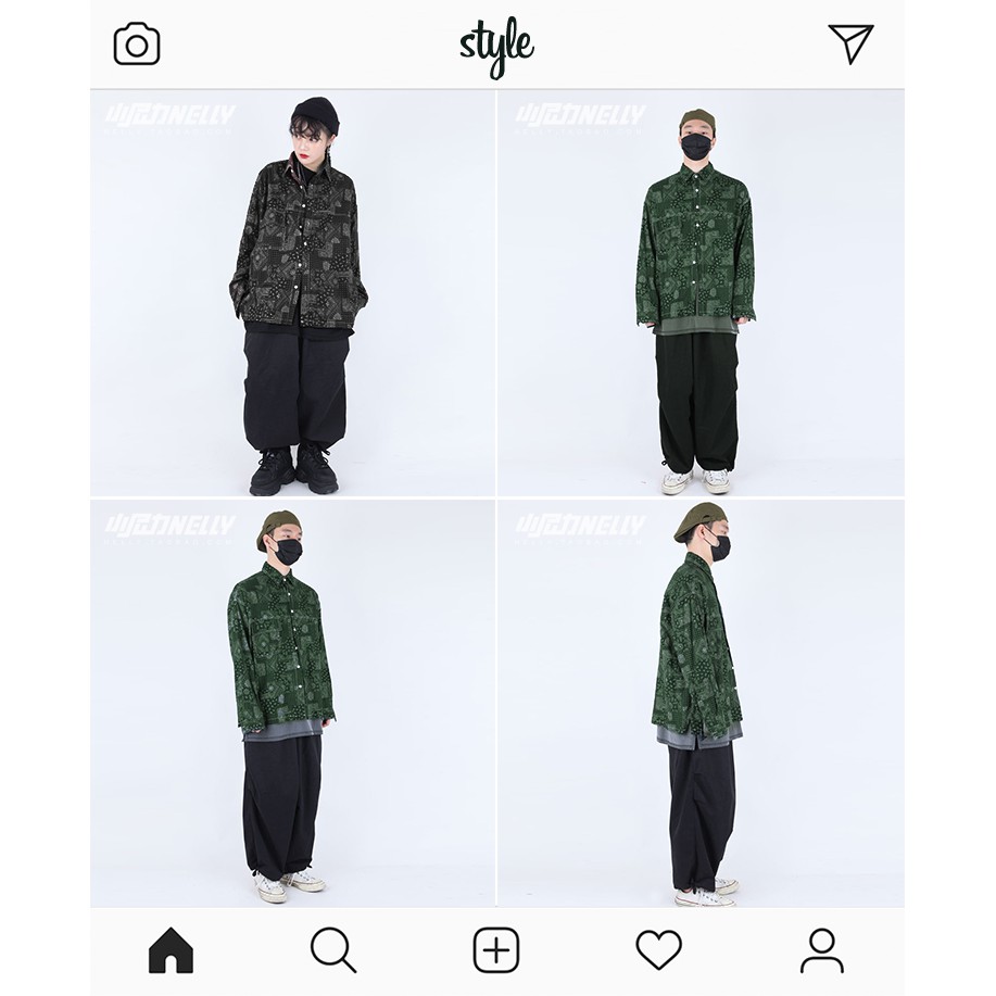 Aó Sơmi dài tay Nelly : Mẫu HỌA TIẾT