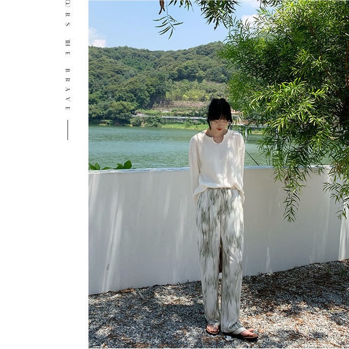 Áo thun dài tay cổ chữ u thiết kế mới thời trang dành cho nữ