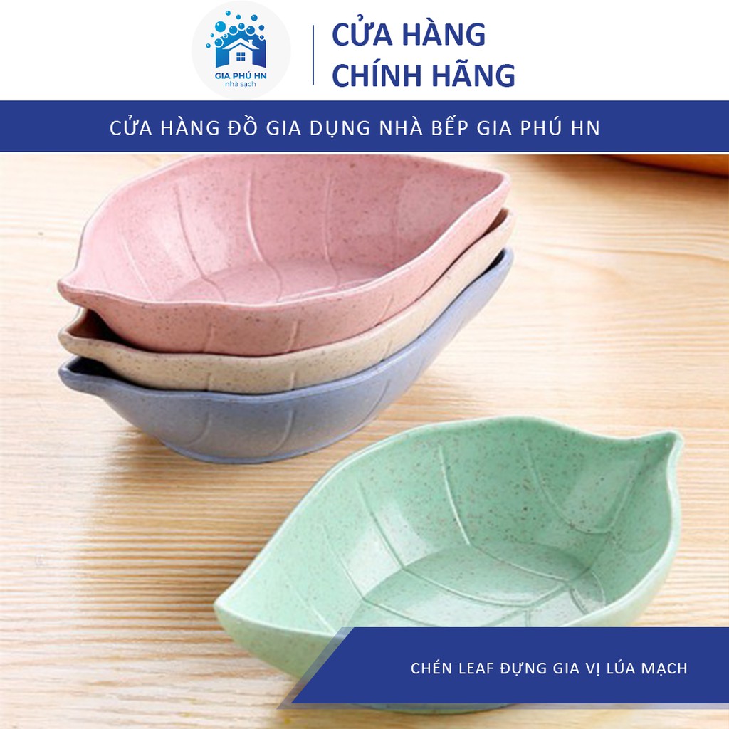 Bát Lúa Mạch Mini Hình Lá GIÁ TỔNG KHO Chén Leaf đựng gia vị lúa mạch