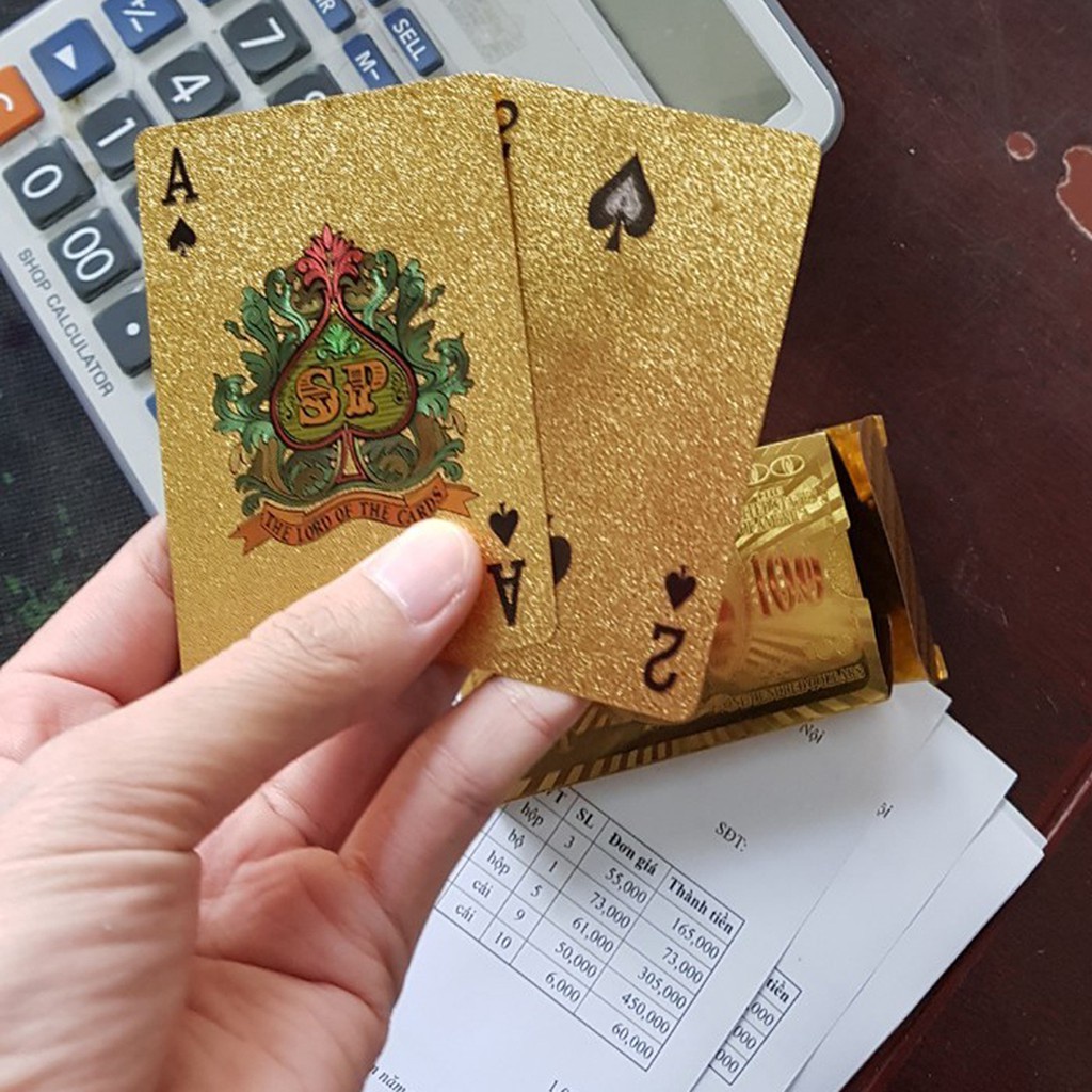 Bộ Bài Mạ Vàng 24k