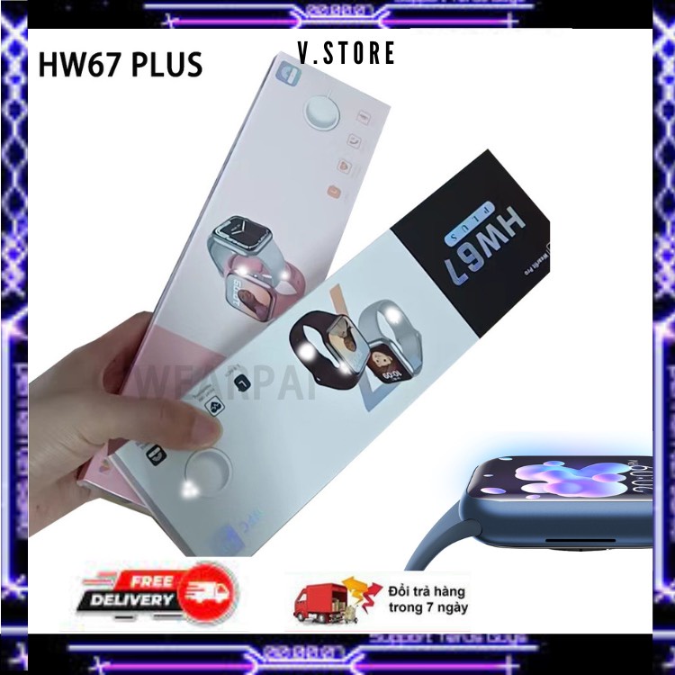 Hàng Cao Cấp Đồng Hồ Thông Minh Nam/Nữ SR7 HW67 Bản Thép,Màn Hình Tràn Viền,Full Chức Năng Đế Sạc Hít Không DâyBH6 Tháng