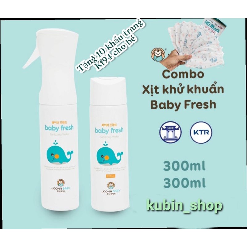 Xịt khuẩn baby fresh - hàn quốc - ảnh sản phẩm 3