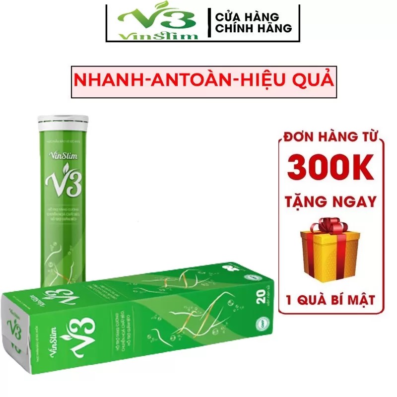 Viên sủi giảm cân vinslim v3 giảm cân nhanh cấp tốc 5-7 kg sau 1 tháng an toàn giảm béo hiệu quả.