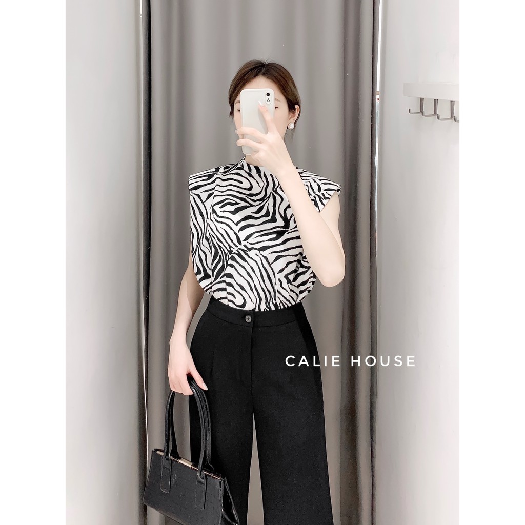 Quần ống rộng suông dáng dài culottes, hàng thiết kế thương hiệu thời trang công sở Calie House Q23