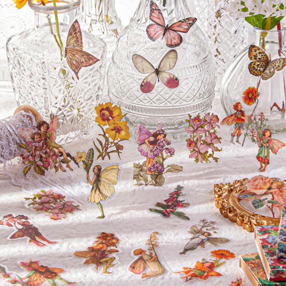 Hộp 45 Miếng Dán PET Chống Thấm Nước Dùng Trang Trí Sổ Tay DIY