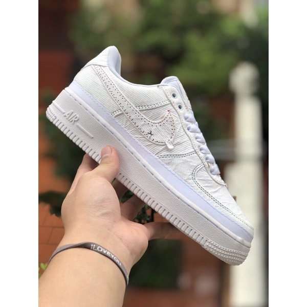 💎 [ FREESHIP + Box,Bill ] Giày Sneaker Nam Nữ AF1 Vải Xé 💎