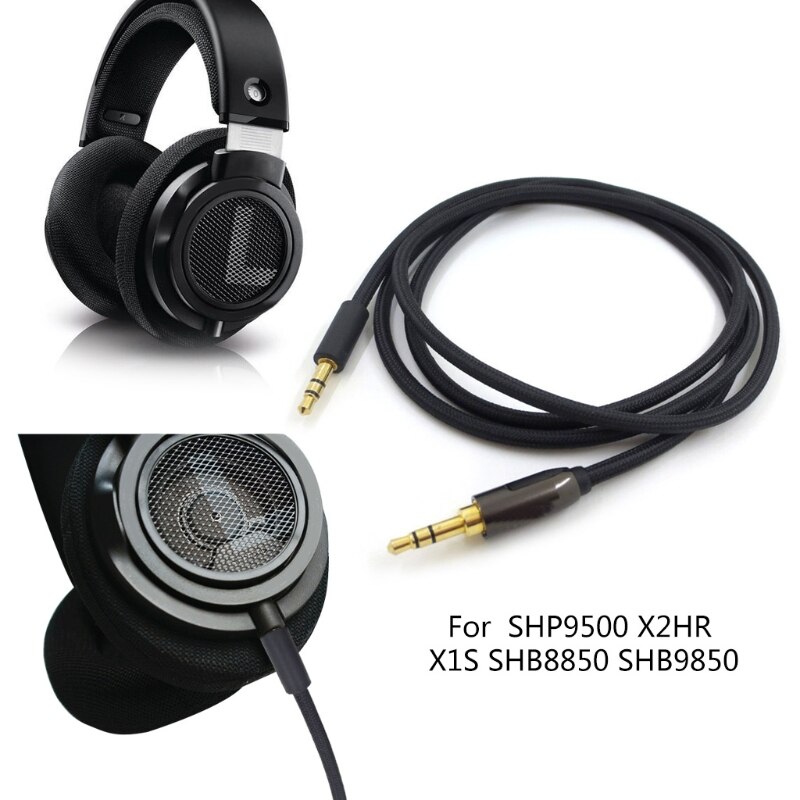 Dây cáp âm thanh thay thế cho tai nghe Philips SHP9500 X2HR X1S SHB8850 SHB9850 3.5mm 2020