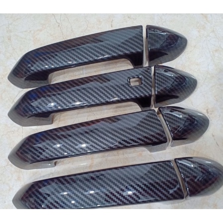Ốp tay nắm, hõm cửa carbon xe Vinfast Lux A, Lux SA Mẫu Cacbon cao cấp