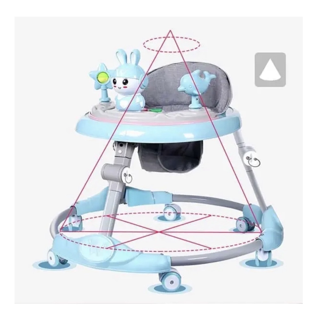 XE TRÒN TẬP ĐI BÁNH XE XOAY 360 ĐỘ TIỆN LỢI CÓ PHÁT NHẠC VUI NHỘN CHO BÉ YÊU