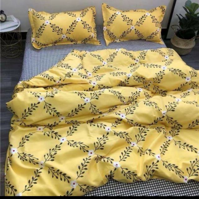 Bộ com bo 5 chăn ga gôi poly