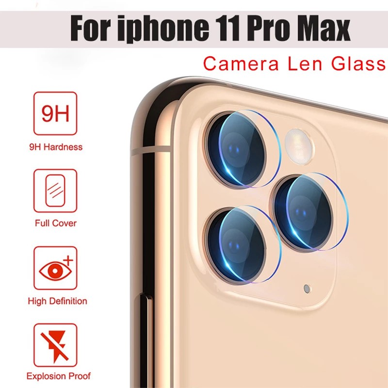 Miếng dán kính cường lực bảo vệ mặt camera dành cho iPhone 12 Mini 11 Pro Max 6.1 5.8 6.5 XR XS Max