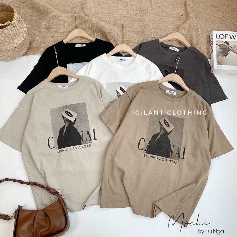 Áo thun cô gái che sách 3158 loại đẹp