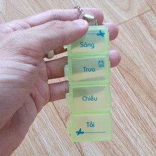 Hộp thuốc cầm tay trong ngày - 4 ngăn