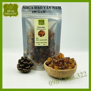 Nhựa đào Vân Nam hạt đẹp chất lượng Mộc Lam Túi zíp 100g