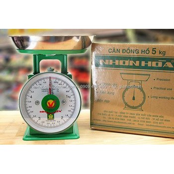 [CHÍNH HÃNG] CÂN ĐỒNG HỒ LÒ XO NHƠN HÒA 2/5KG