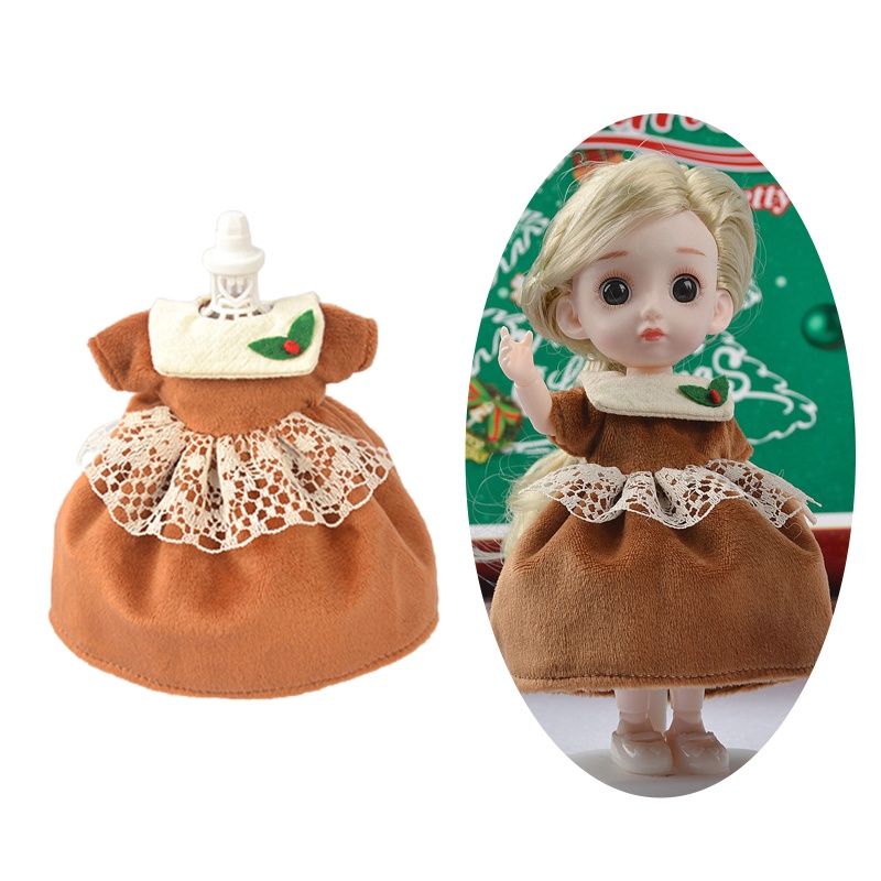 Đầm Hóa Trang Giáng Sinh 16cm Cho Bé Gái