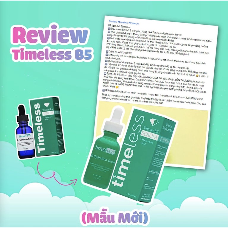 Tinh Chất Timeless Vitamin B5+Hyaluronic Acid
