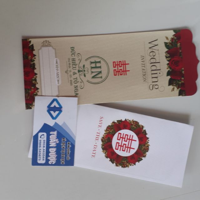 Combo 100 thiệp cưới