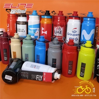 Bình nước xe đạp nhựa cao cấp ELITE các đội đua 550ml (New)