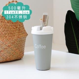 Bình Giữ Nhiệt Kèm Ống Hút Dung Tích 500ml Thiết Kế Đơn Giản Hiện Đại